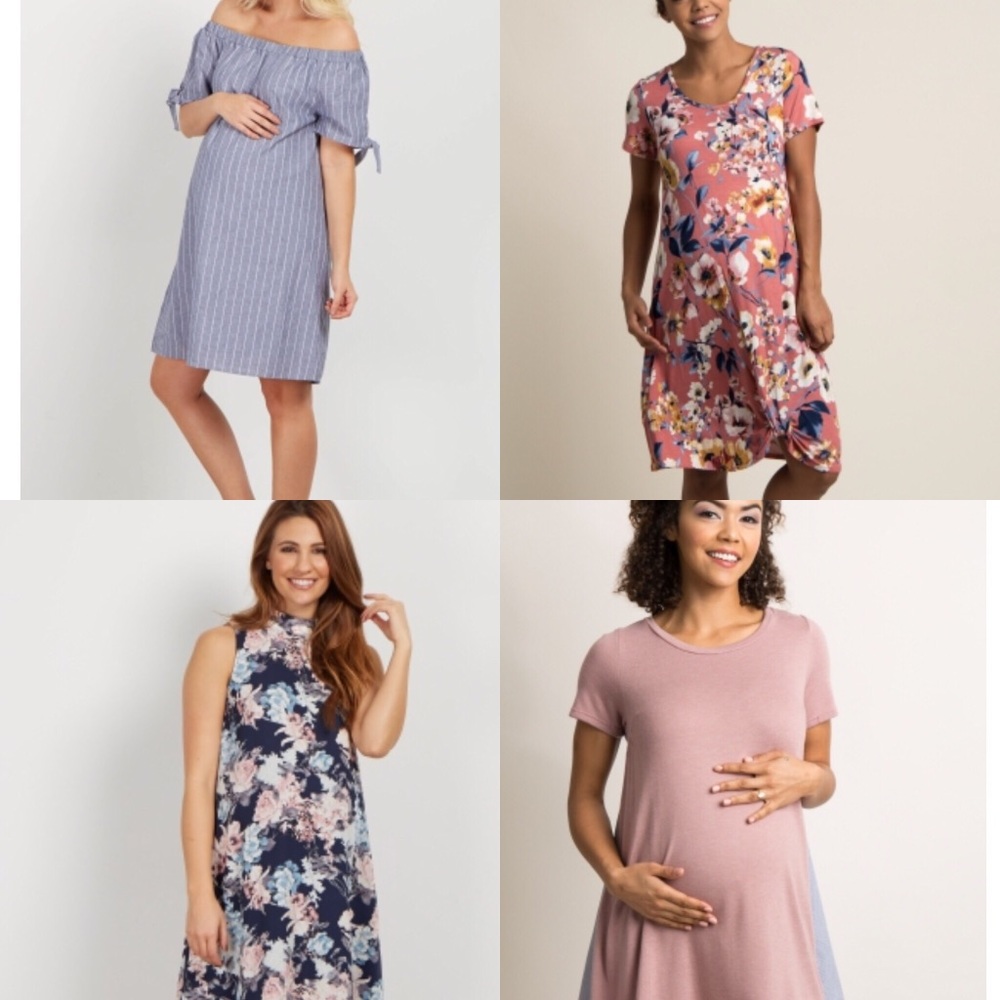 Four PinkBlush Maternity Dressed! All NWT